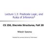 PPT - Lecture 1.3: Predicate Logic, And Rules Of Inference* PowerPoint Presentation - ID:5487778
