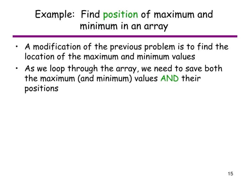 Array Find Absolute Maximum Or Minimum At Specific Position In List - Beautiful Mountain Photo - 8K