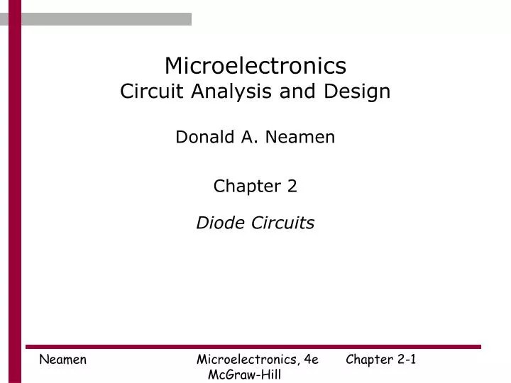 Ppt Microelectronics Circuit Analysis And Design