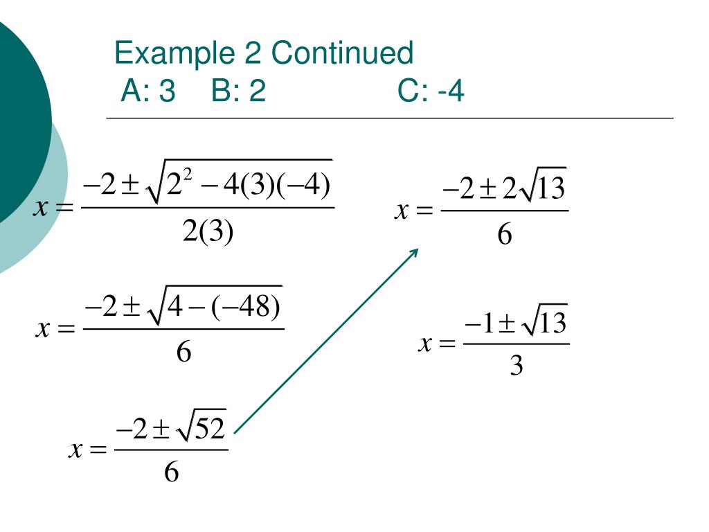 PPT - Quadratic Formula And The Discriminant PowerPoint PPT - Quadratic Formula And The Discriminant PowerPoint