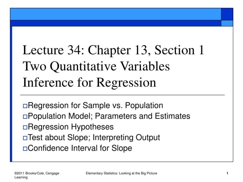 Lecture 14 Regression Analysis Lecture 1 4 Statistical Inference By Dr Javed Iqbal - High Resolution Light Pictures for Desktop