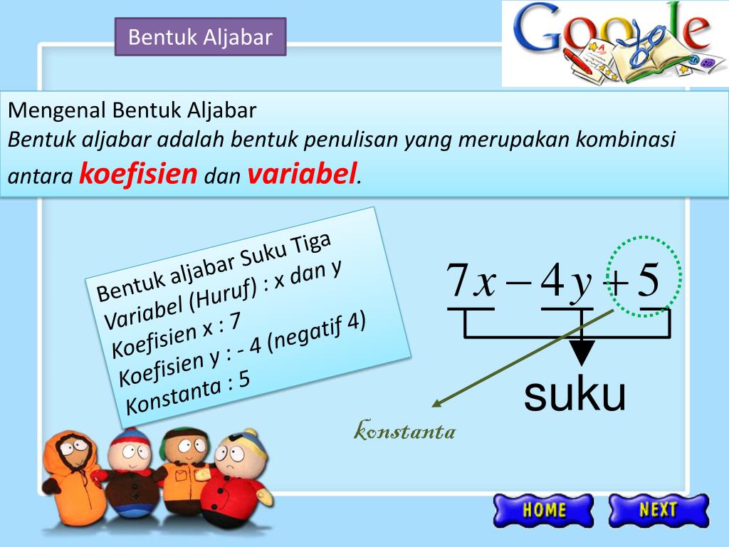 Abstrak :penelitian ini bertujuan untuk mengembangkan alat peraga untuk siswa kelas vii smp khususnya pada materi pengenalan bentuk aljabar serta operasi . Ppt Aljabar Dan Penerapannya Powerpoint Presentation Free Download Id 5780729