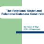 PPT - The Relational Model And Relational Database Constraints ...