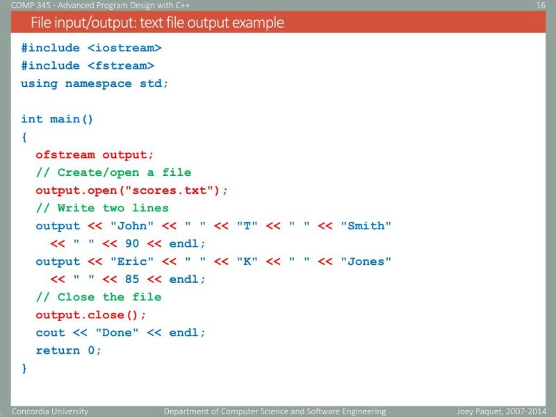 Text File Input And Output C Programming Lecture Slides Docsity - Best Colorful Backgrounds in Desktop