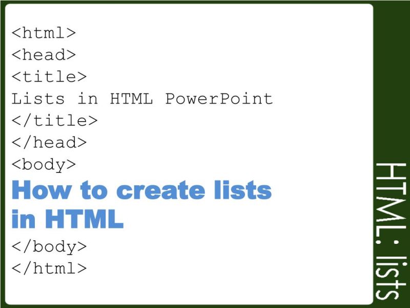 Creating Lists How To Html Basics Treehouse - Best Sunset Backgrounds in Ultra HD