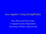 Ppt Efficient Computation In Java Applets Using Swingworker