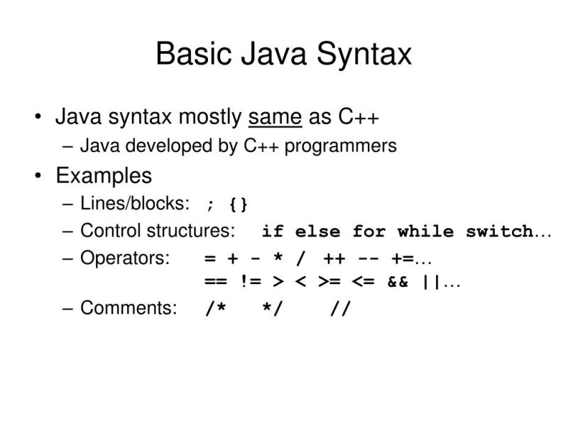 Ppt Basic Java Syntax Powerpoint Presentation Free Download Id 562752 - Download Creative Dark Pattern | Ultra HD