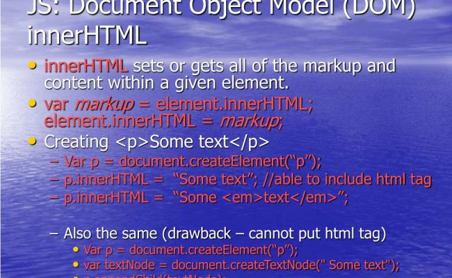 PPT - JS: Document Object Model (DOM) PowerPoint Presentation, Free ...