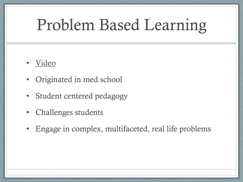 Exploring Problem Based Learning A Student Centered Approach Course Hero - Incredible Ocean Design - High Resolution