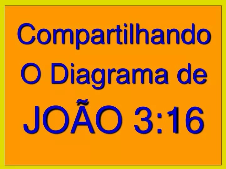 Ppt Compartilhando O Diagrama De Joao 3 16 Powerpoint Presentation Free Download Id 6335019