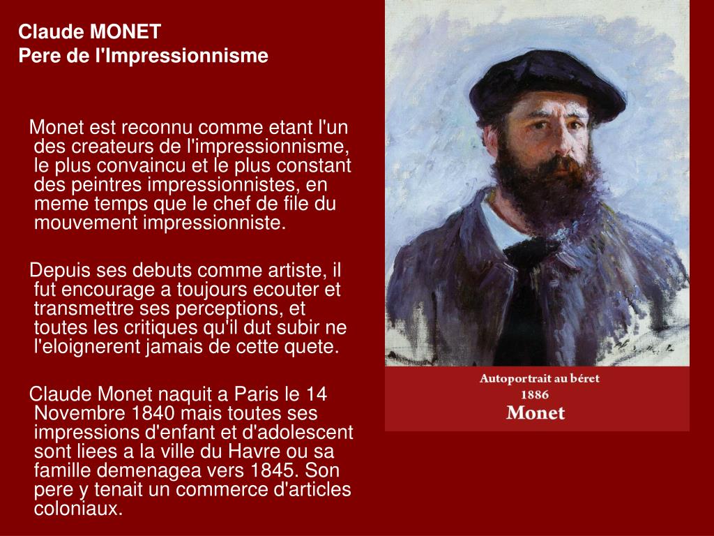Ppt Impressionnisme Francais Les Peintres Impressionnistes Powerpoint Presentation Id 6482224