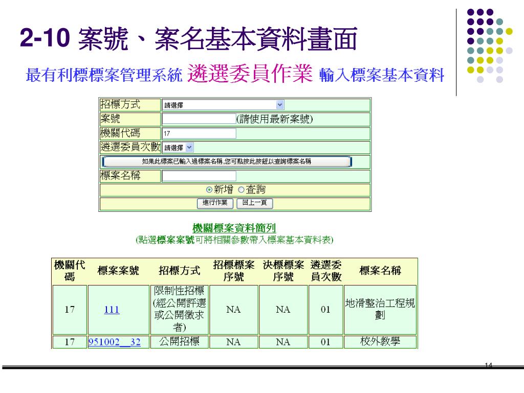 標案管理系統廠商端行政院公共工程委員會為增進工程管理資訊系統之便民服務及確保資訊安全 已於 公共工程標案管理系統