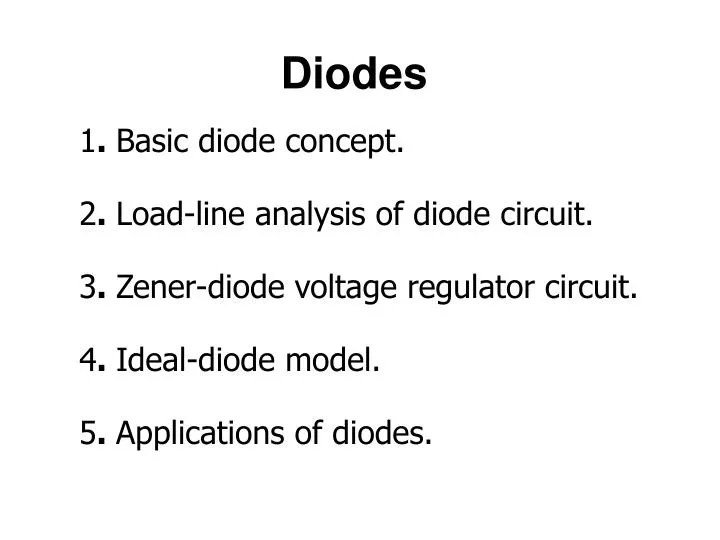 Ppt Diodes Powerpoint Presentation Free Download Id 6527900
