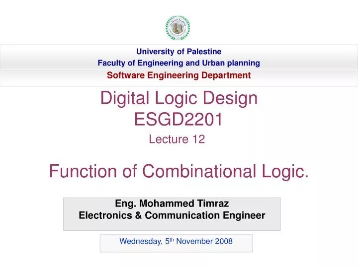 Ppt Eng Mohammed Timraz Electronics Communication