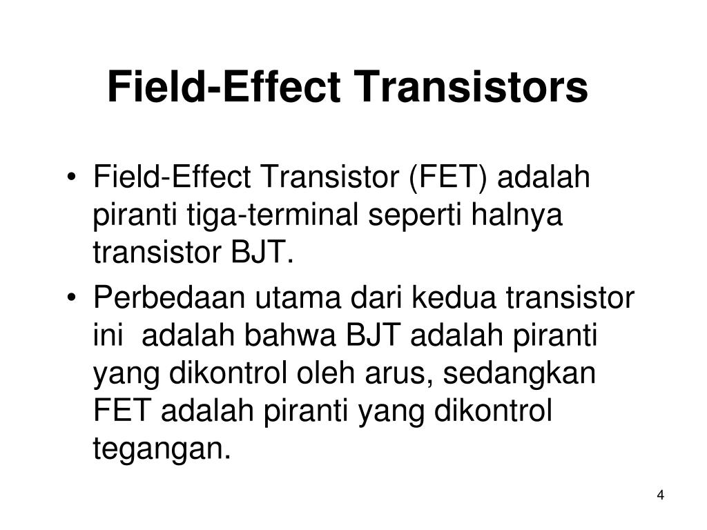 Ppt Field Effect Transistor Fet Powerpoint Presentation