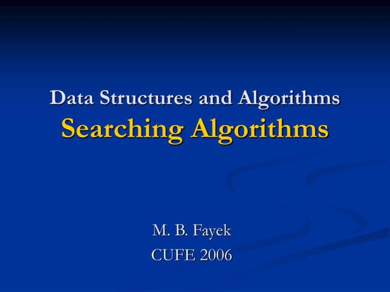 Searching Algorithms In Data Structures Pptx - Download Classic Light Wallpaper | Full HD