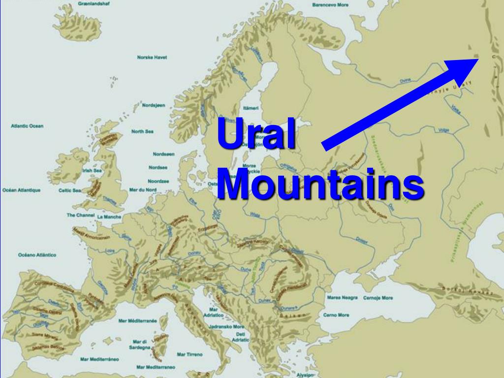 Ural Mountains Europe Map Ural Mountains L 