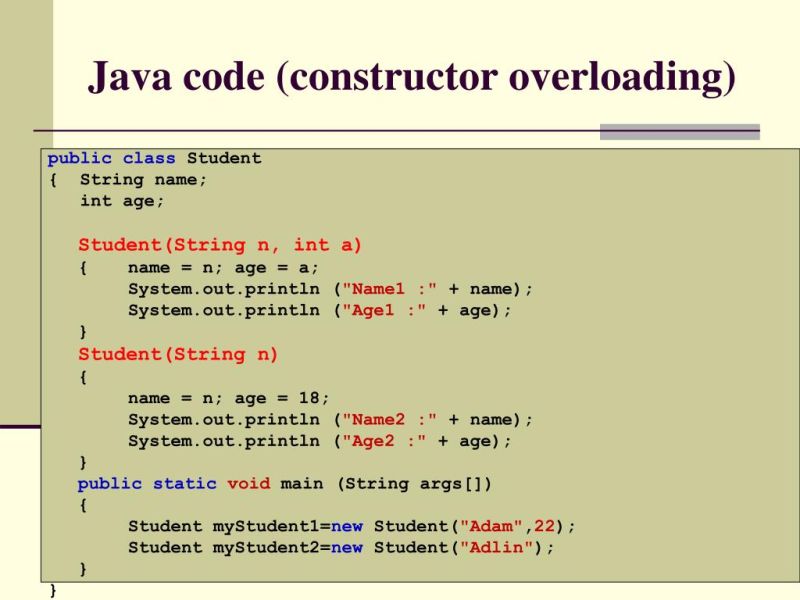 Constructor Overloading In Java With Example First Code School - Ultra HD Gradient Patterns for Desktop
