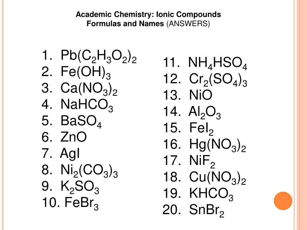 PPT - 1. Pb (C 2 H 3 O 2 ) 2 2. Fe(OH) 3 3. Ca (NO 3 ) 2 4 ... PPT - 1. Pb (C 2 H 3 O 2 ) 2 2. Fe(OH) 3 3. Ca (NO 3 ) 2 4 ...