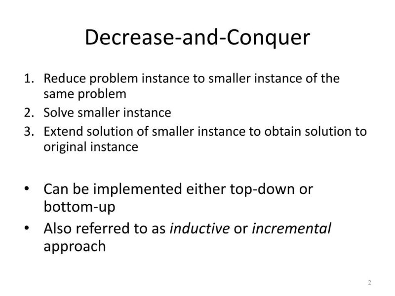Ppt Decrease And Conquer Powerpoint Presentation Free To Download - Mobile Nature Photos for Desktop