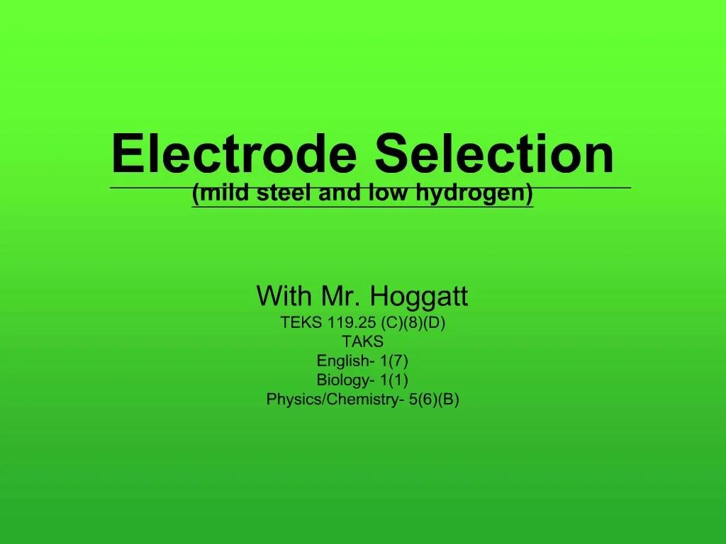 Perhidrol h2o2 3% antiseptik hidrogen peroksida hydrogen peroxide 1l di tokopedia ∙ promo pengguna. Ppt Electrode Selection Mild Steel And Low Hydrogen With Mr Hoggatt Teks 119 25 C8d Taks English 17 Biology 11 Physics Powerpoint Presentation Id 1288029
