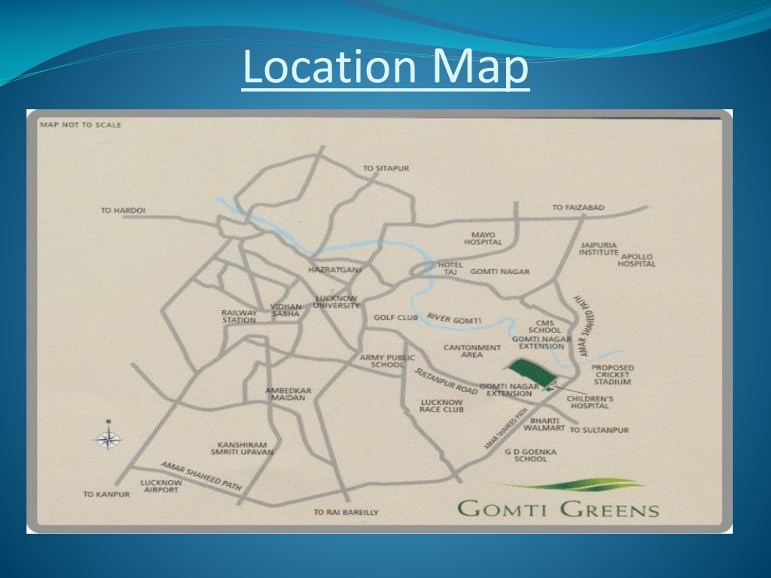 PPT Emaar MGF Gomti Green Plots In Gomti Nagar Ext 9235322200 Location Map L 