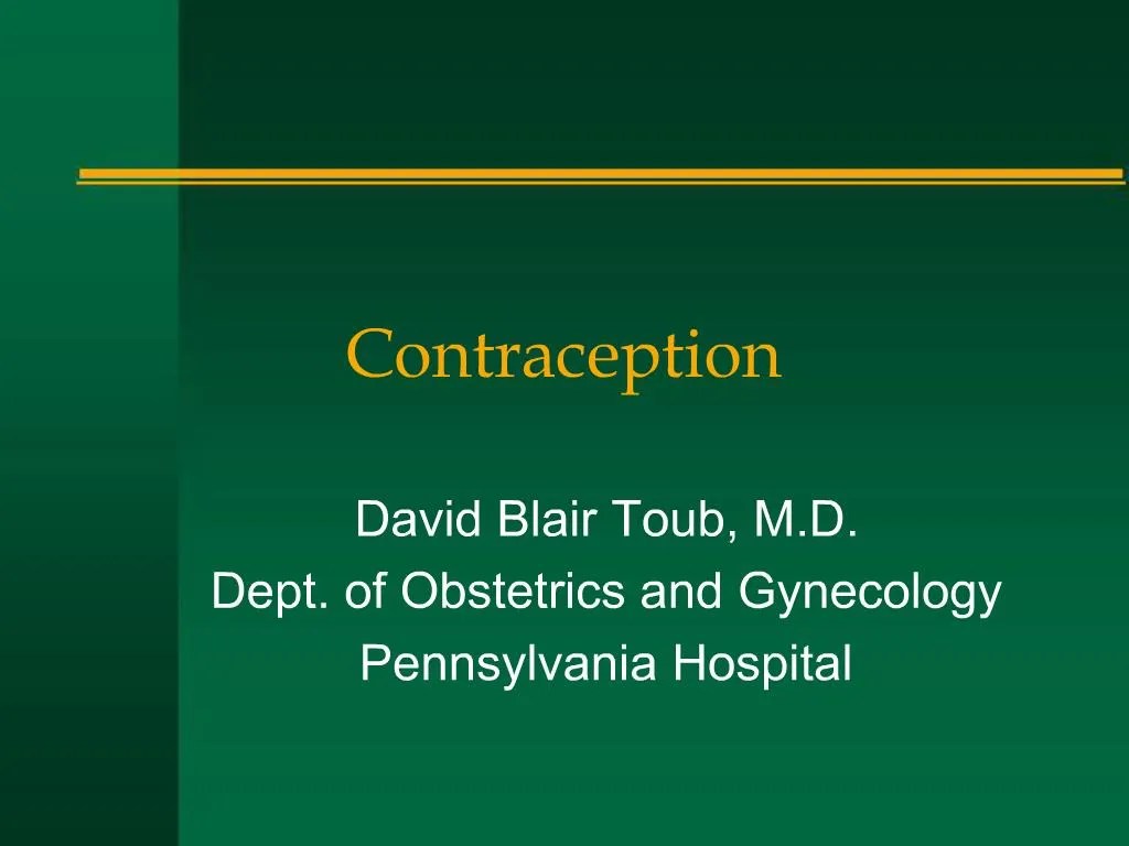 This guideline is published as a supplement supported by kdigo. Ppt Contraception Powerpoint Presentation Free Download Id 557930