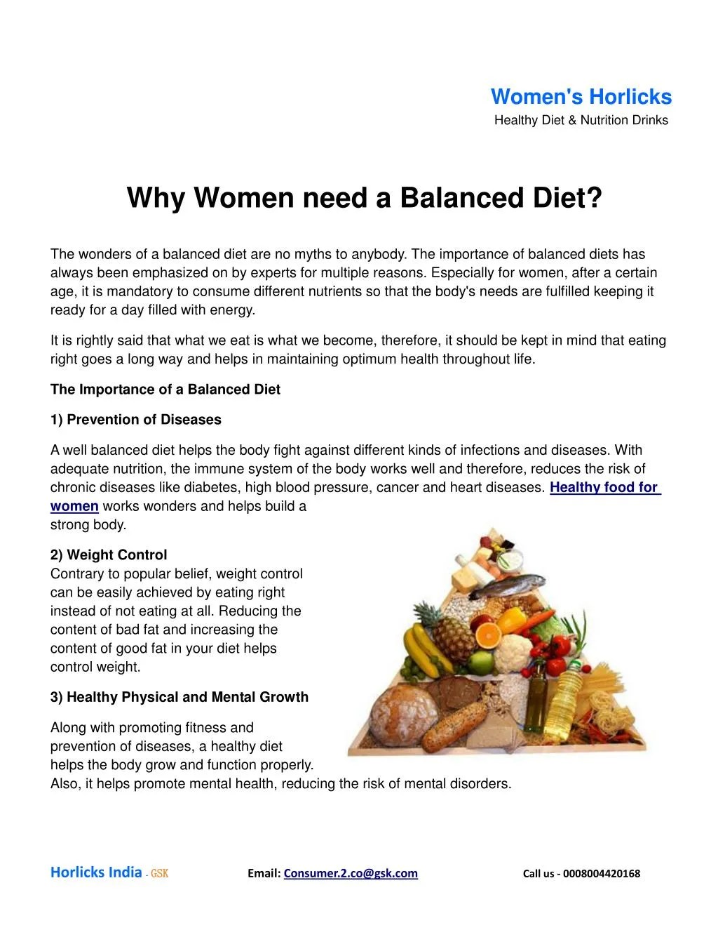 Ppt Why Women Need A Balanced Diet Powerpoint