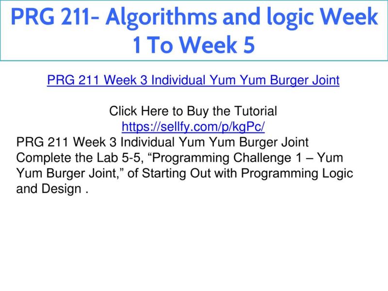 Prg 211 Algorithms And Logic Week 1 To Week 5 Presentation Free To Download - Premium Mountain Background Gallery - HD