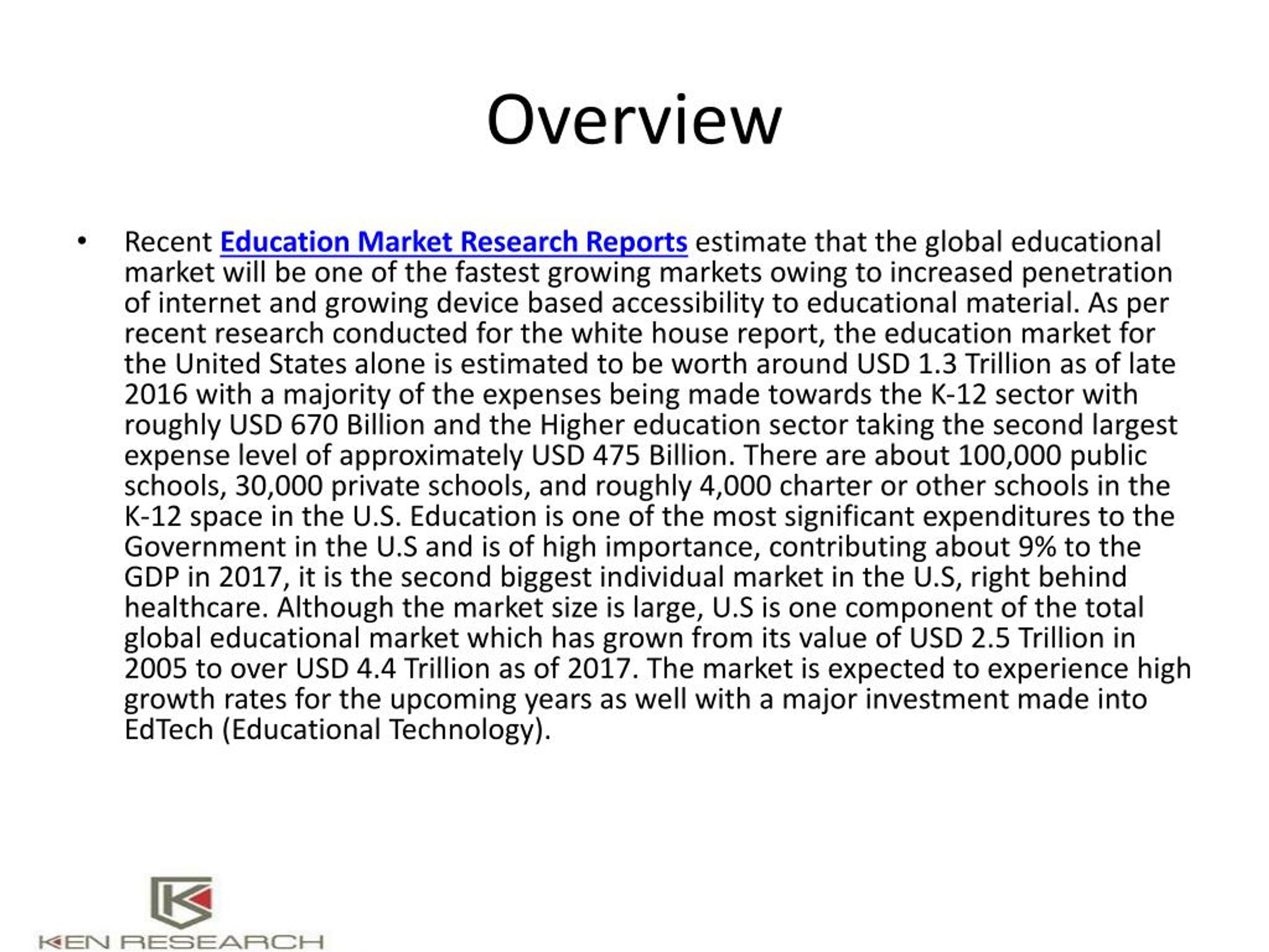 The Education Industry Report