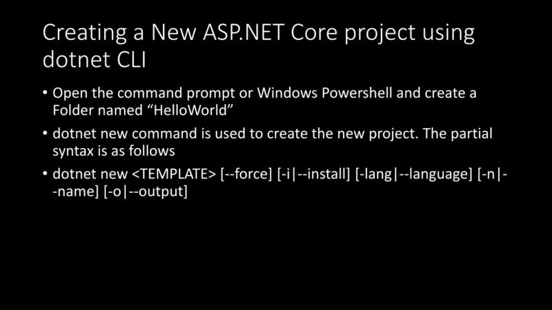 How To Create A Dotnet Core Project With Command Line By Wesley - Best Nature Textures in 4K