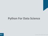 Ppt Python For Data Science Python Data Science Tutorial Data