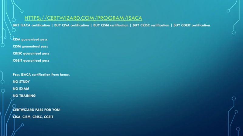 Isaca Certification Program 2012 Ppt - Stunning Nature Design - Full HD