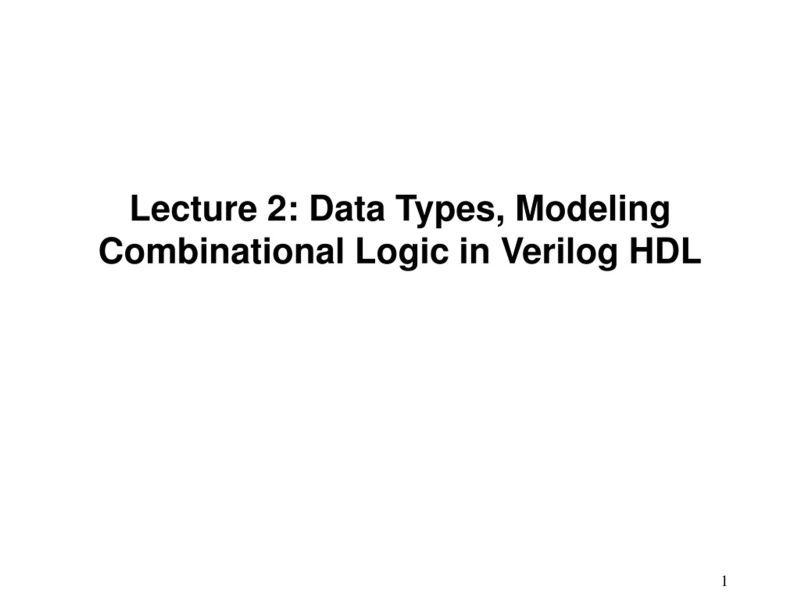 Ppt Logic Systems Data Types And Operators For Modeling In Verilog - Best Minimal Designs in Mobile