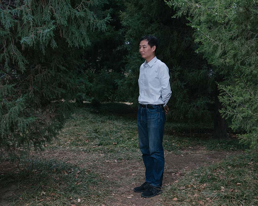 Zhang Boju poses for a photo in Beijing, March 2, 2021. Shi Yangkun/Sixth Tone