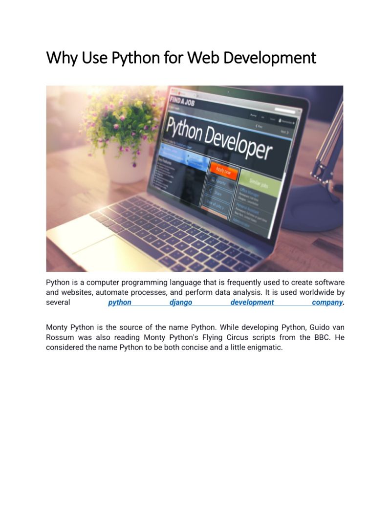 Why Python Has Become Preferred Choice Of Web Developers And Start Ups - Download Classic Ocean Texture | Desktop