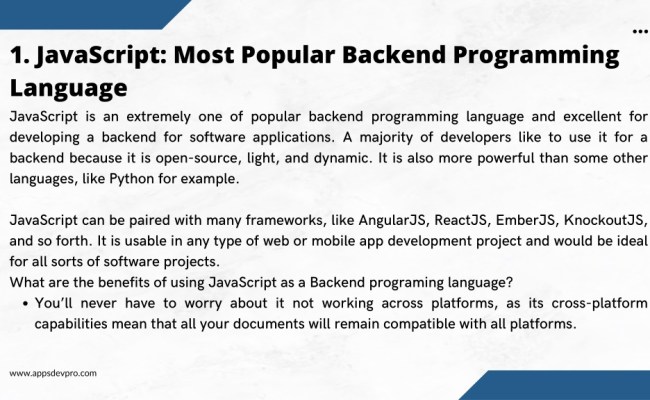 PPT - Top Backend Programming Languages For Android Apps PowerPoint ...