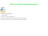 Ppt Pdf Linux Shell Script Programming Full Powerpoint Presentation