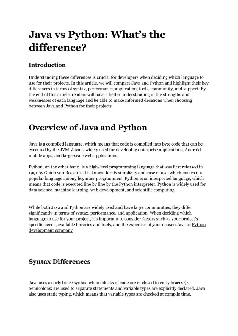 Java Vs Python Java Vs Python Which Is Better Difference Between - Best Dark Wallpapers in Retina