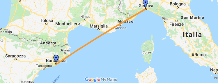 Just like taxicab insurance rate. Sleepless Overnight Ferry From Barcelona To Genoa Image Earth Travel