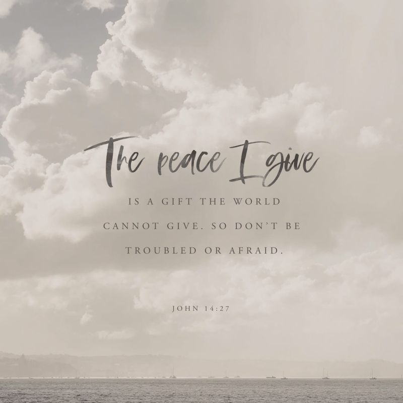 Peace John 14 27 Nlt - Creative Gradient Art - Retina