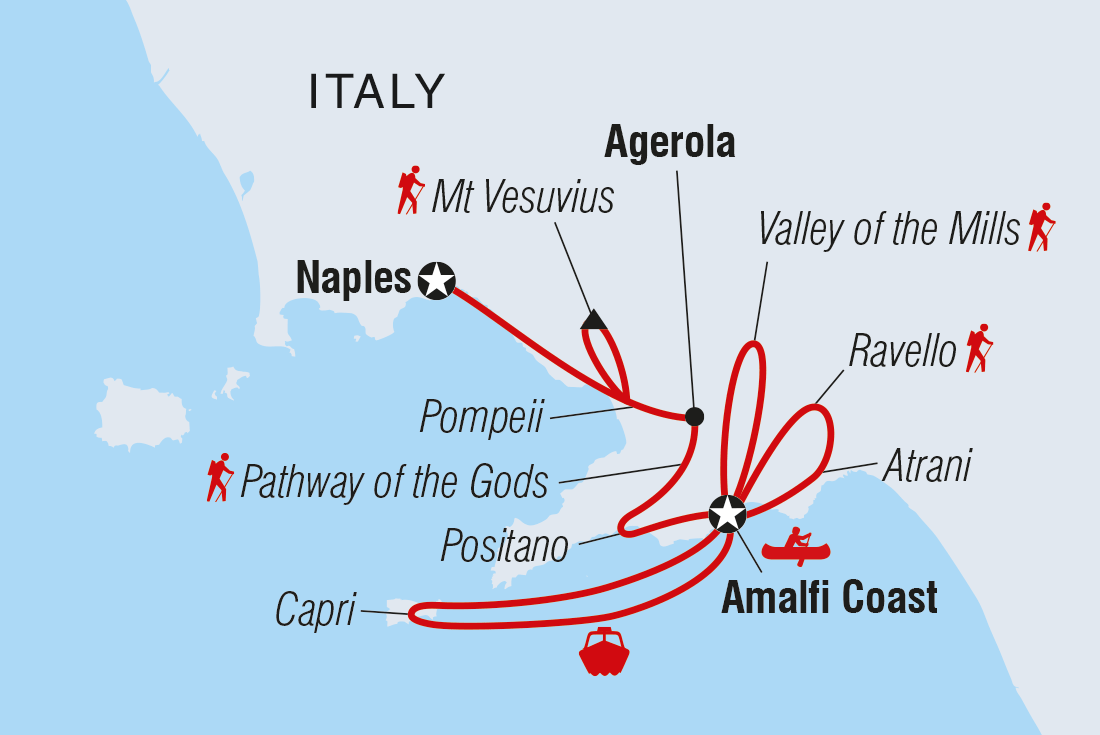 Tour Amalfi Coast Hike Kayak Intrepid Travel ZGXA 