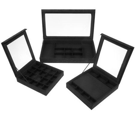 This is guide for choosing 10 best lori greiner mirrored jewelry cabinet for you. Set of 3 Silver Safekeeper In-Drawer Jewelry Boxes by Lori