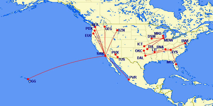 Southwest Flight Route Map Insiderpuj Com Map 9 