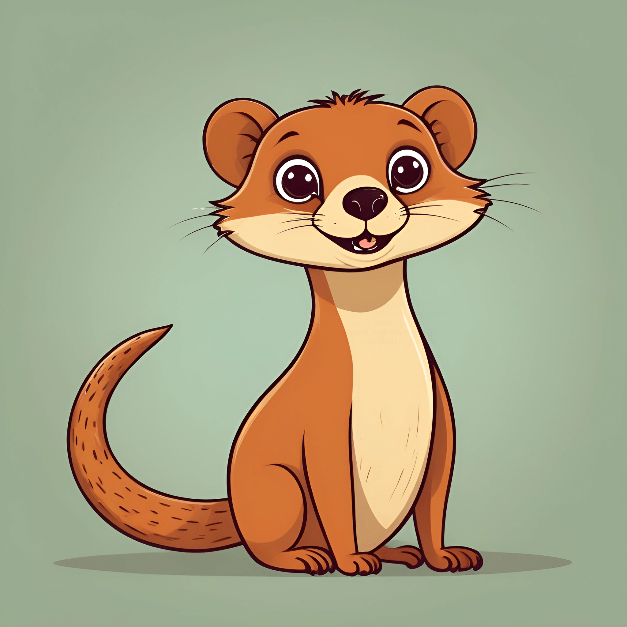 Cartoon Weasel Character Free Download Ai Scribbles