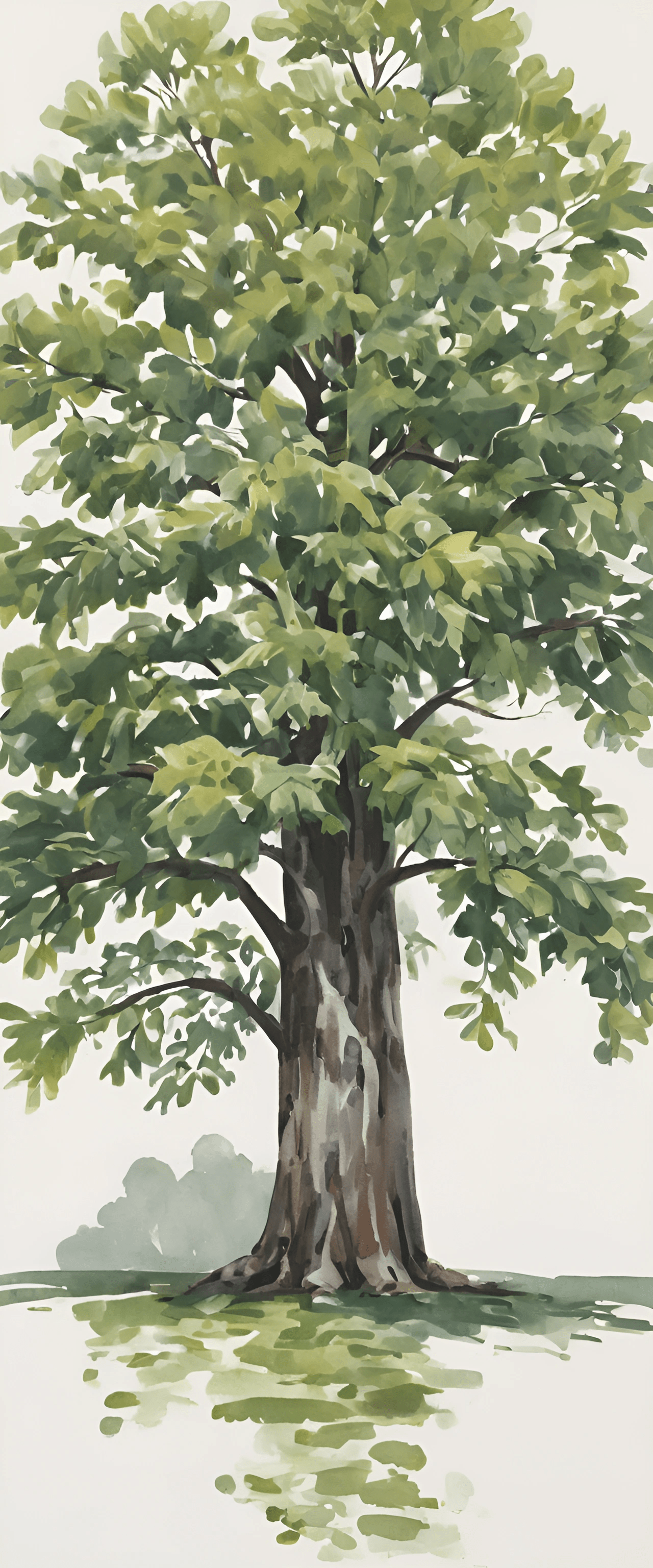 Watercolor Oak Tree Free Download Ai Scribbles