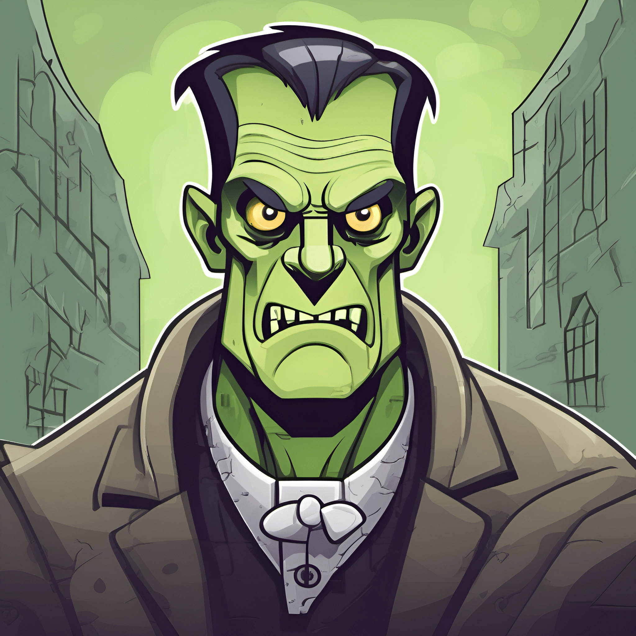 Cartoon Frankenstein Character Free Download Ai Scribbles