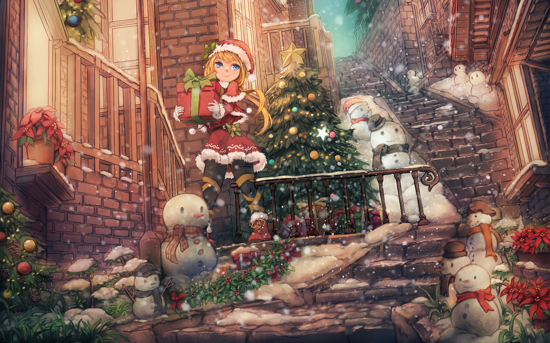 76 wallpaper christmas anime