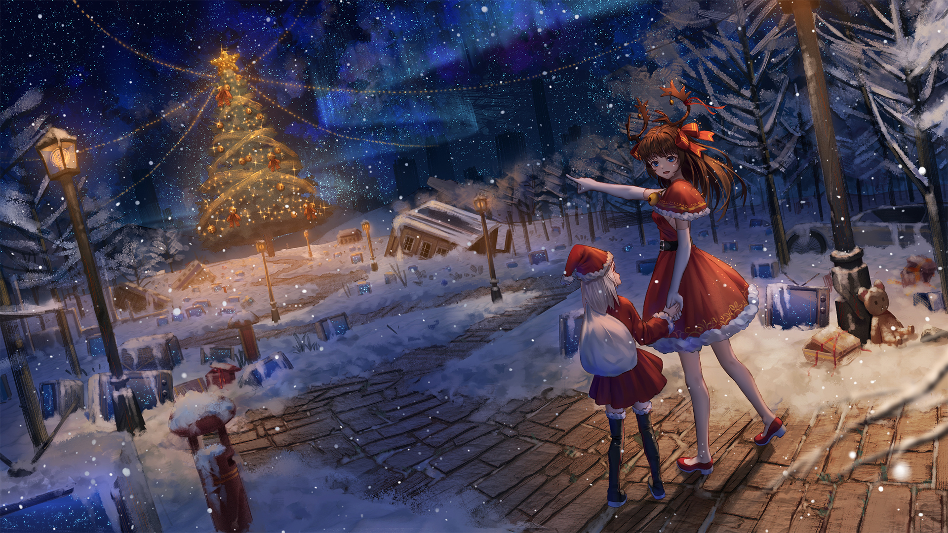 christmas hd wallpaper background image 1920x1080 on anime christmas ornaments wallpapers