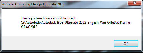 Copy Function cannot be used
